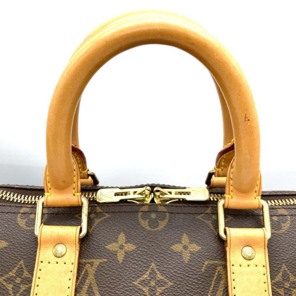 LOUIS VUITTON Authentic Brown Monogram Canvas Keepall 45 Boston Bag - Picture 5 of 9
